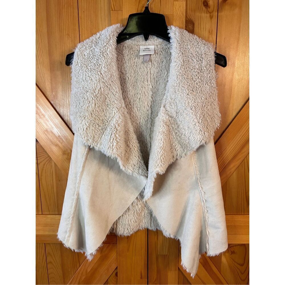 Knox Rose Woman’s Faux Fur Vest Size Small (4660)